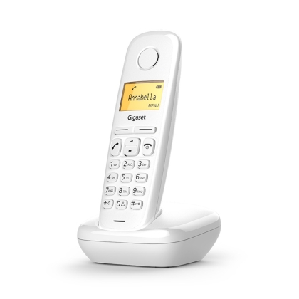 Безжичен DECT телефон Gigaset A170 – бял – снимка 1