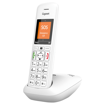 Безжичен телефон Gigaset E390 – бял – снимка 1