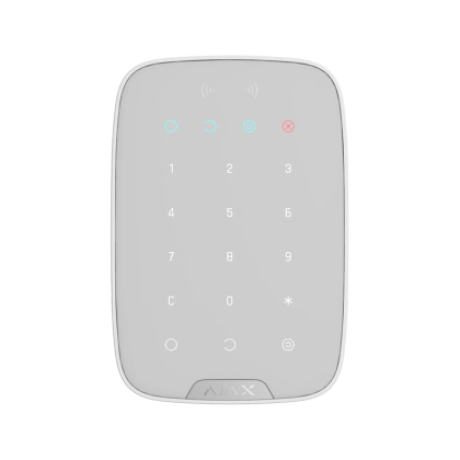 Безжична клавиатура Ajax Keypad Plus – бяла – снимка 1