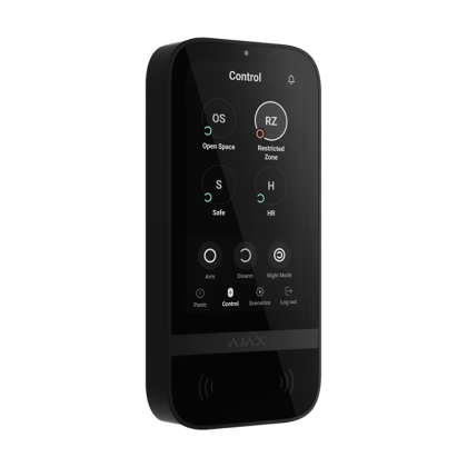 Сензорна клавиатура Ajax Keypad Touch Screen – черна – снимка 1