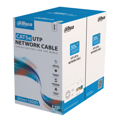 UTP кабел Dahua PFM920I-5EU-C CAT5e – бял – снимка 1