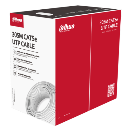 UTP кабел Dahua PFM920I-5EUN CAT5e – бял – снимка 1