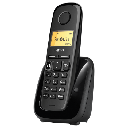 Безжичен DECT телефон Gigaset A280 – черен – снимка 1