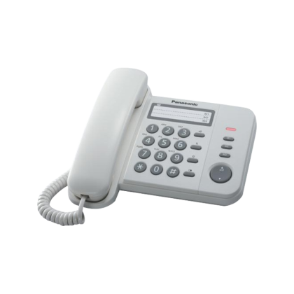 Стационарен телефон Panasonic KX-TS520 – бял – снимка 1