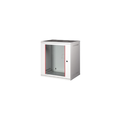 Стенен шкаф Lande 9U 19“ FLAT – сив – снимка 1
