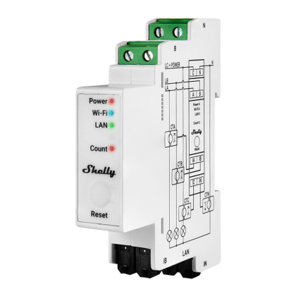 Трифазен Wi-Fi електромер Shelly PRO 3EM – снимка 1