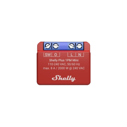 Единично Wi-Fi реле Shelly PLUS 1PM Mini – снимка 1