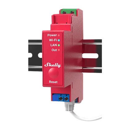 Едноканално Wi-Fi реле Shelly Pro 1PM за DIN шина – снимка 1