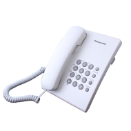 Стационарен телефон Panasonic KX-TS500 – бял – снимка 2