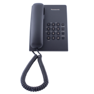 Стационарен телефон Panasonic KX-TS500 – черен – снимка 2