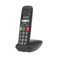 Безжичен DECT телефон Gigaset E290 – черен – снимка 1