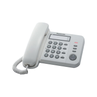 Стационарен телефон Panasonic KX-TS520 – бял – снимка 1