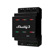 Триканално Wi-Fi реле Shelly Pro 3 за DIN шина – снимка 1