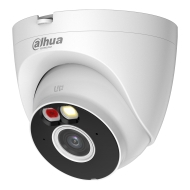 3 MP безжична Wi-Fi Turret IP мрежова камера Dahua T3A-PV-0280B – под ъгъл с включена светлина
